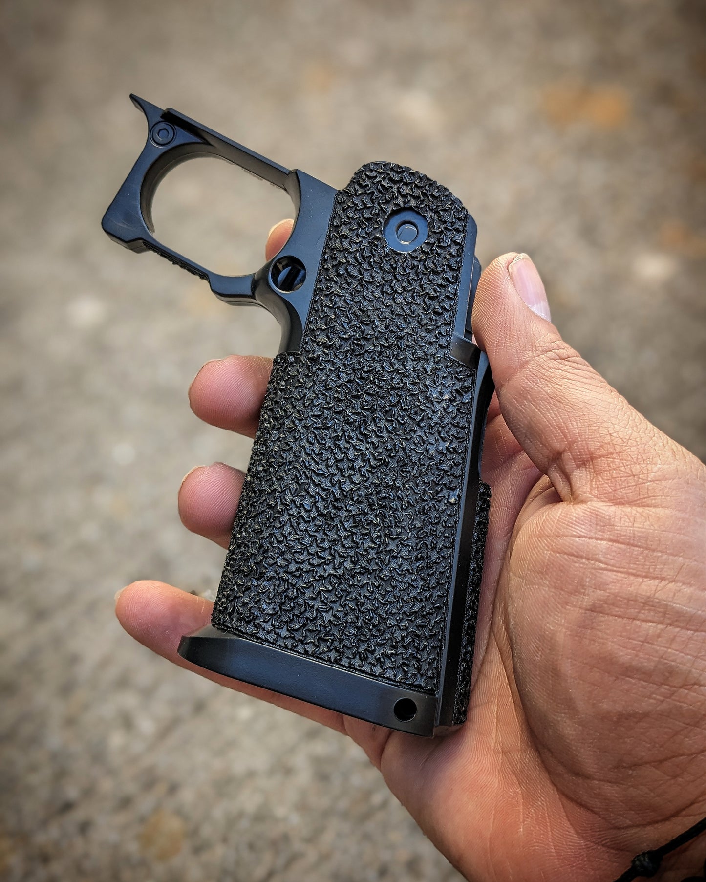 Cow Cow Hi-Capa 4.3/5.1 Stippled Grip - Dark Star