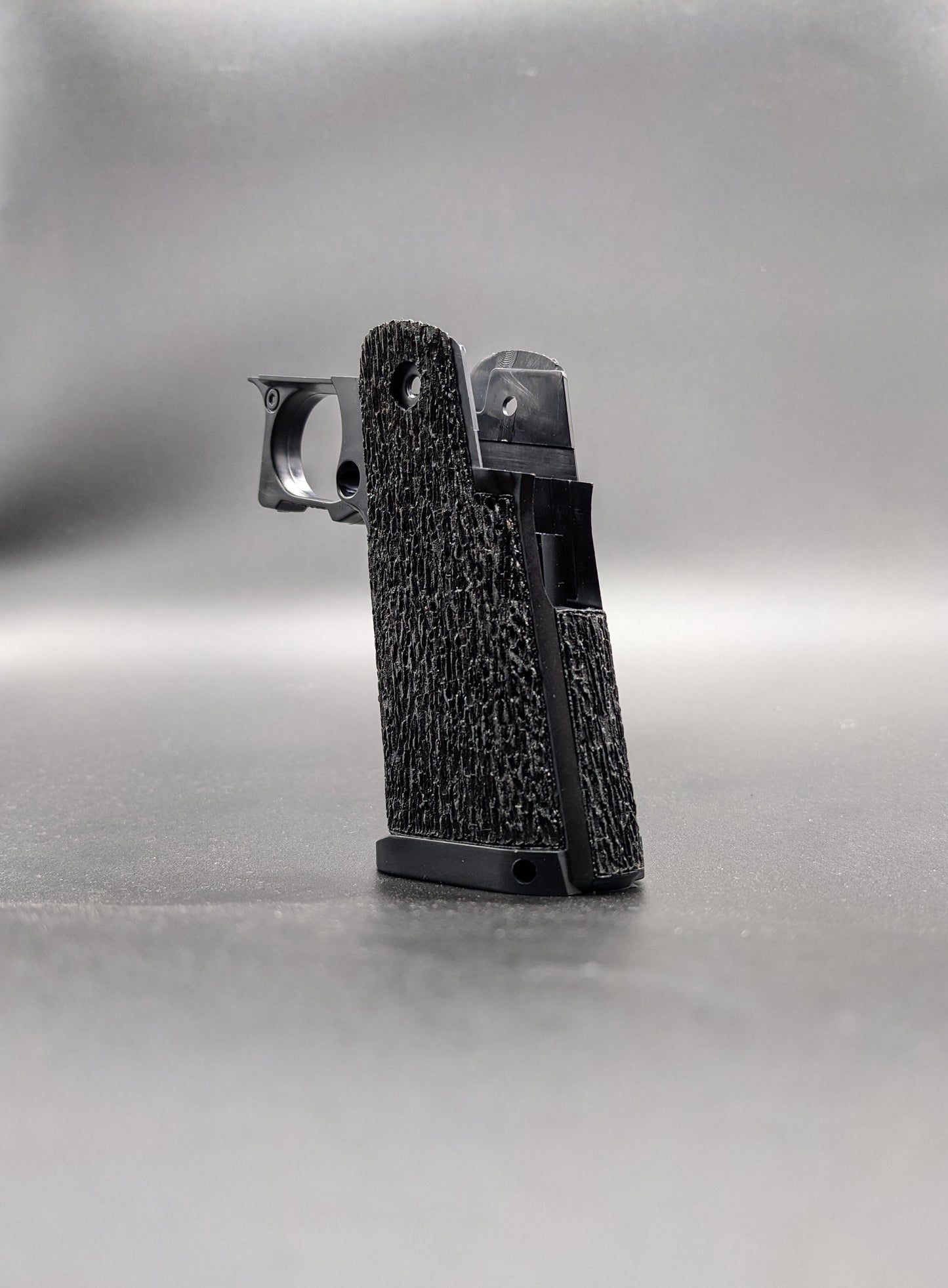 Cow Cow Hi-Capa 4.3/5.1 Stippled Grip - Wood Bark