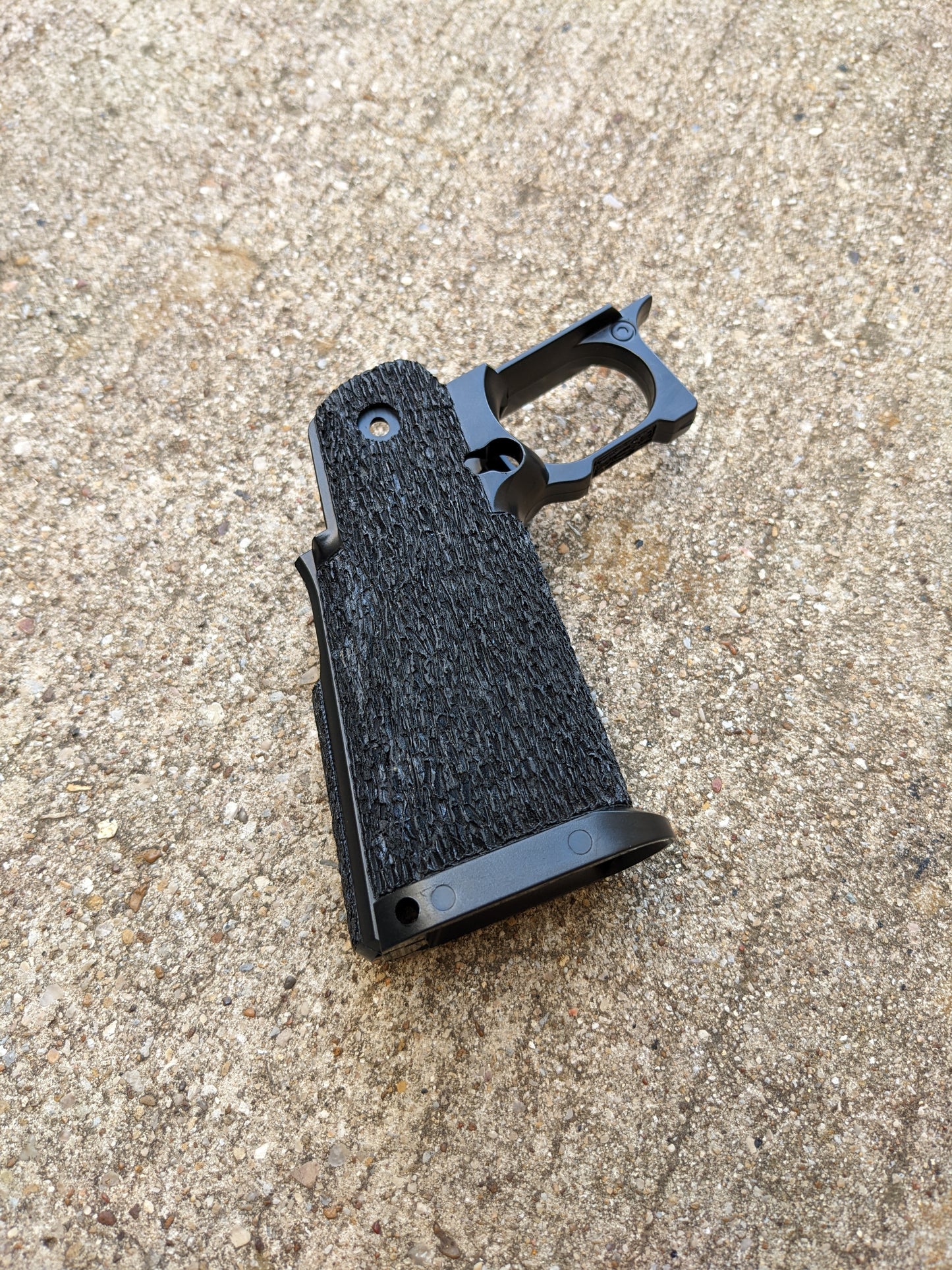 Cow Cow Hi-Capa 4.3/5.1 Stippled Grip - Wood Bark