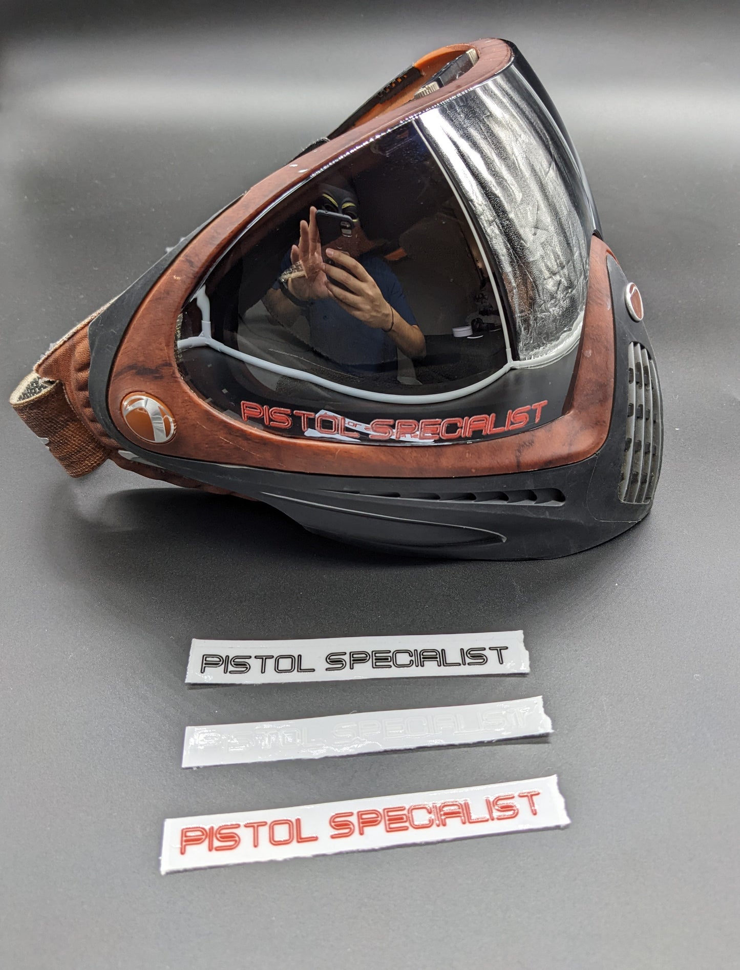 Mask Lens Decal - Pistol Specialist