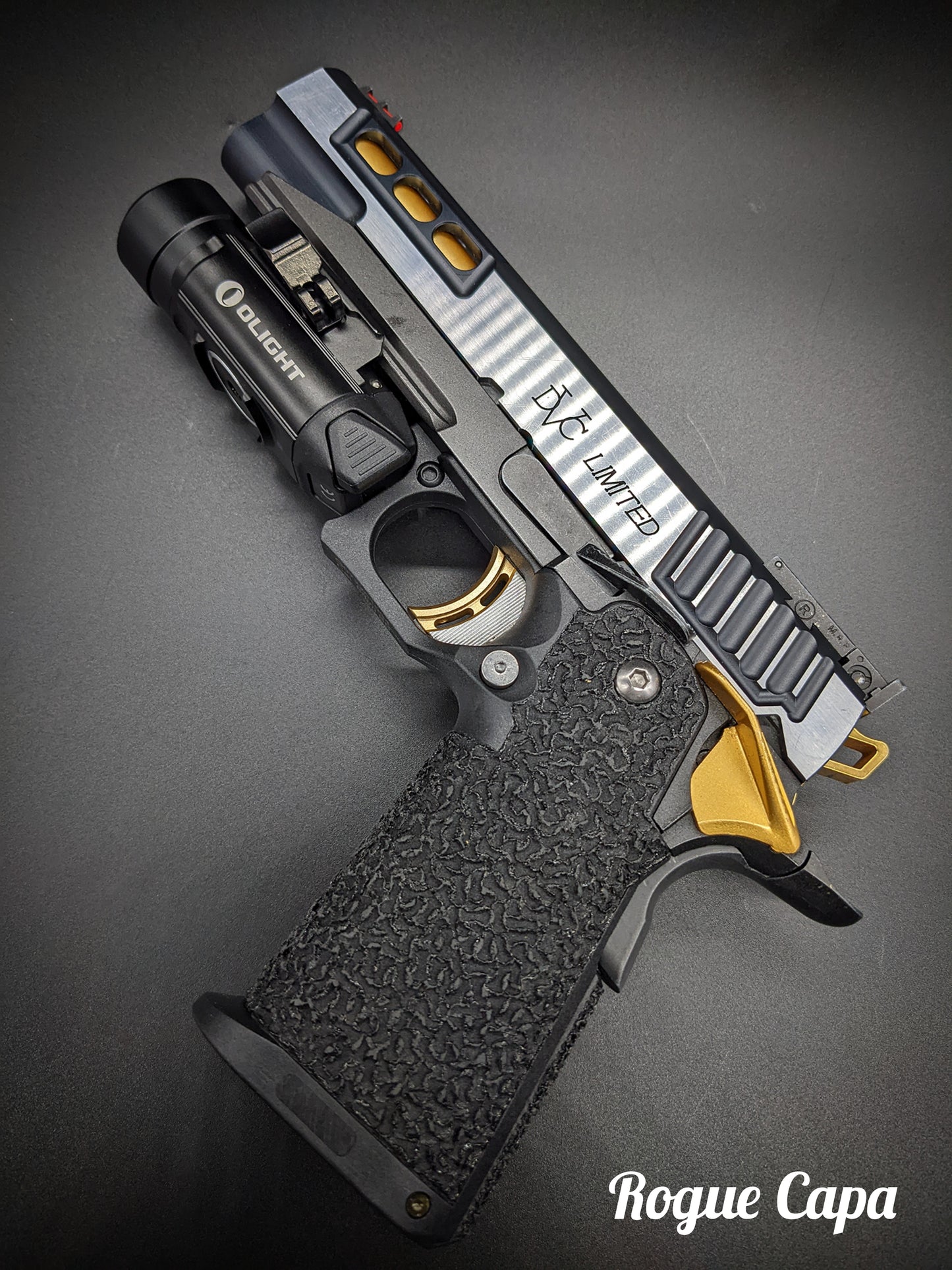 ICS 4.3/5.1 Hi-Capa Airsoft Grip Custom Stippled - Elegant