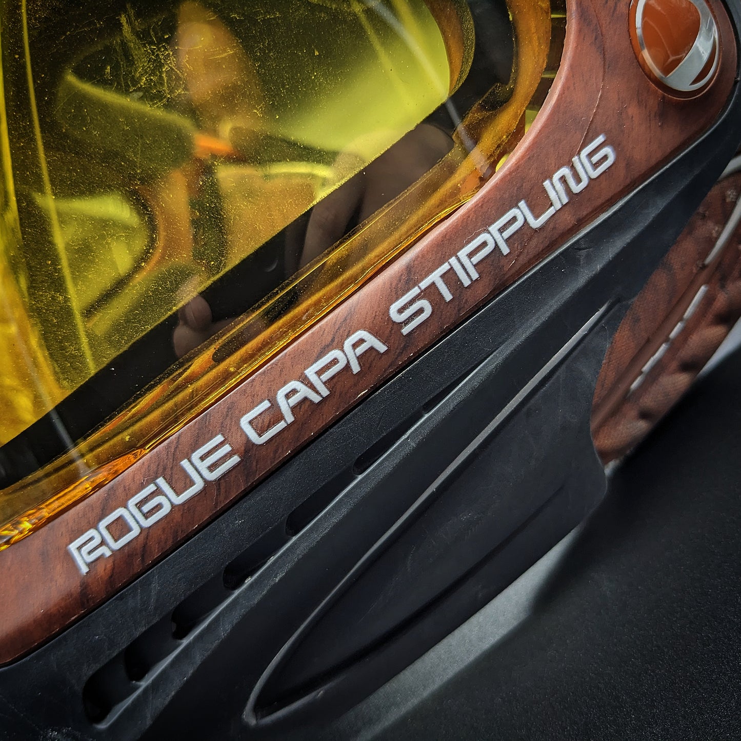 Mask Lens Decal - Rogue Capa Stippling