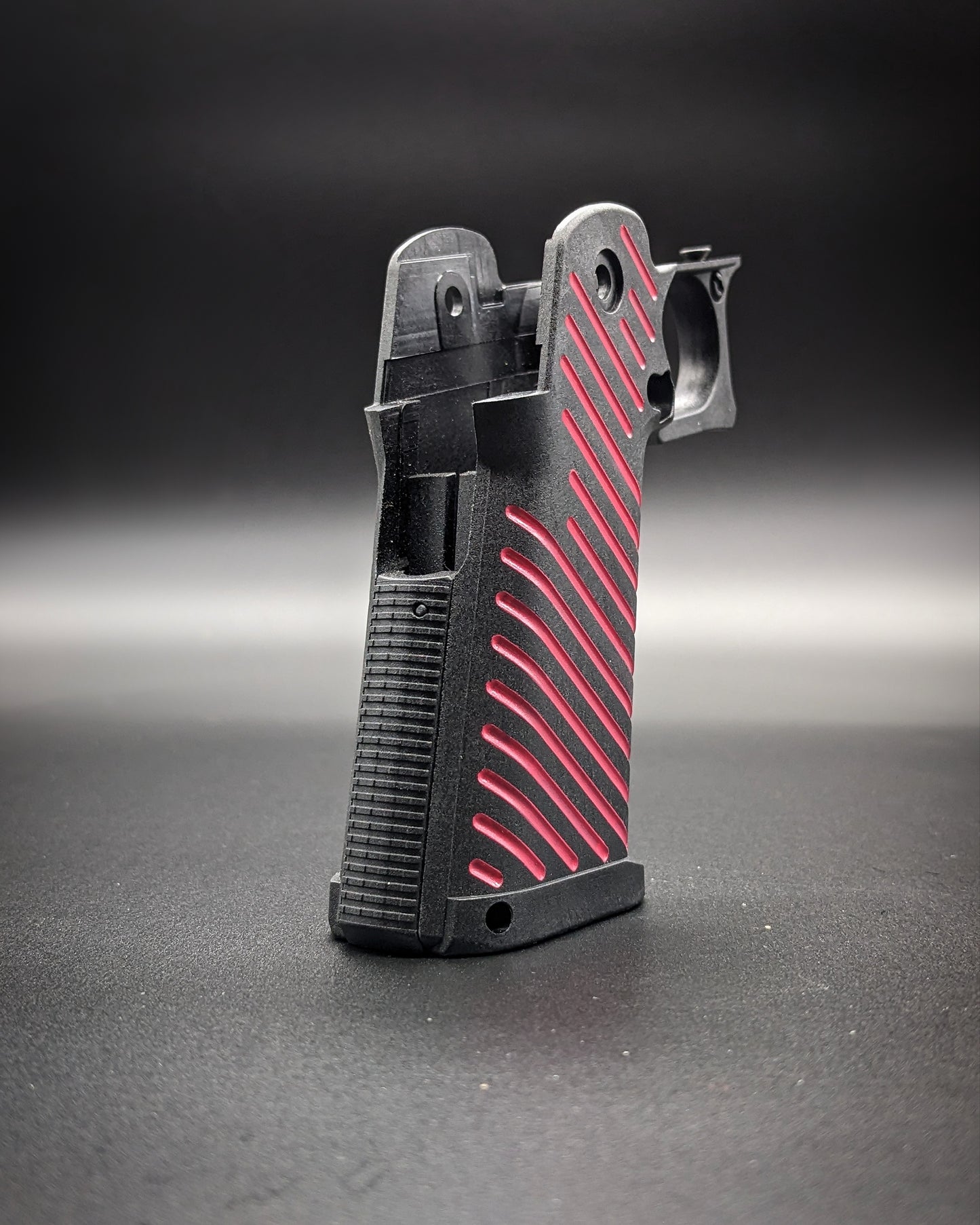 ICS 4.3/5.1 Hi-Capa Airsoft Grip - Stock (Red LInes)