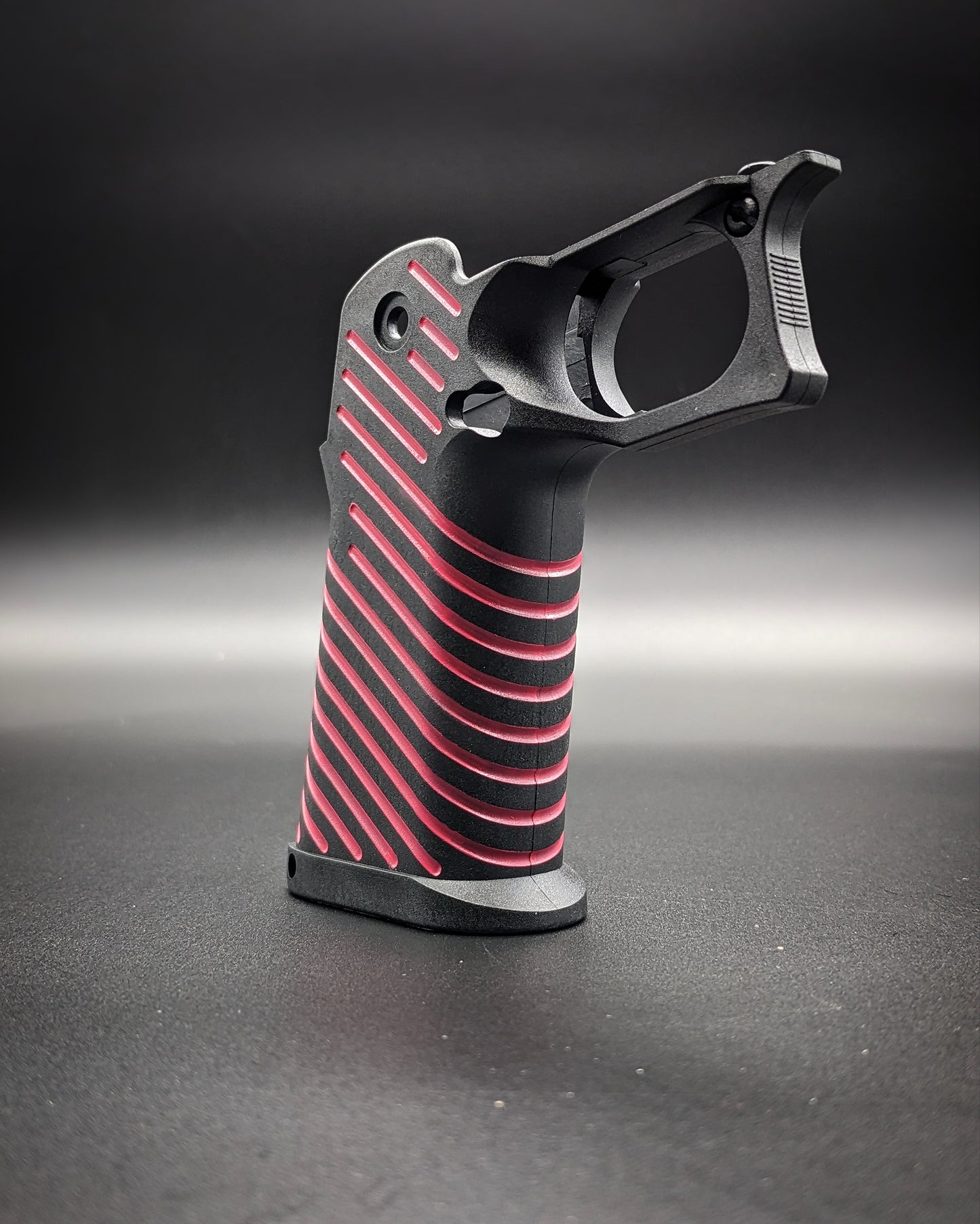 ICS 4.3/5.1 Hi-Capa Airsoft Grip - Stock (Red LInes)