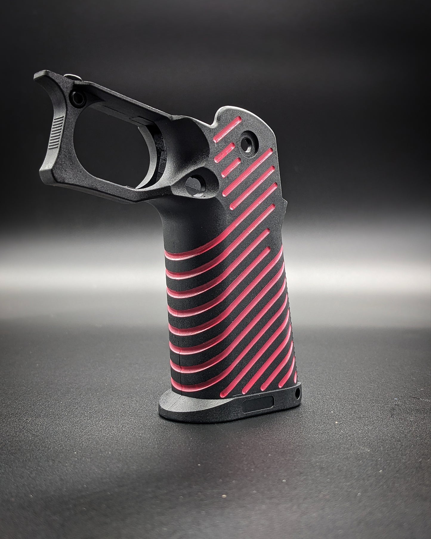 ICS 4.3/5.1 Hi-Capa Airsoft Grip - Stock (Red LInes)