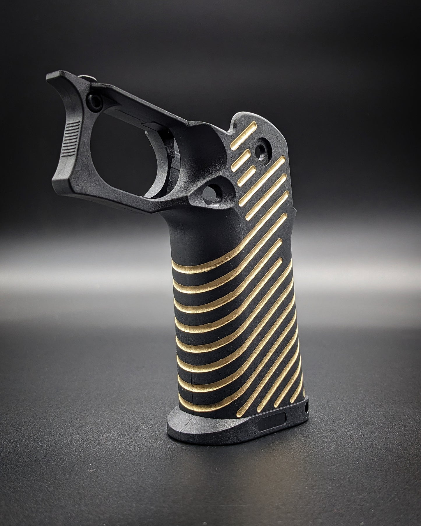 ICS 4.3/5.1 Hi-Capa Airsoft Grip - Stock (Gold Lines)