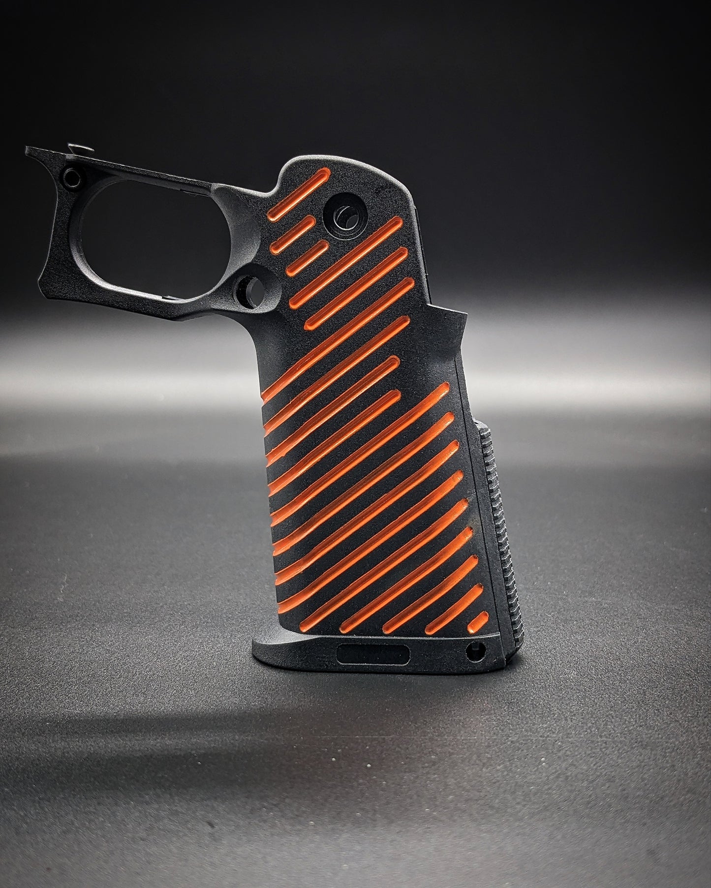 ICS 4.3/5.1 Hi-Capa Airsoft Grip - Stock (Orange Lines)