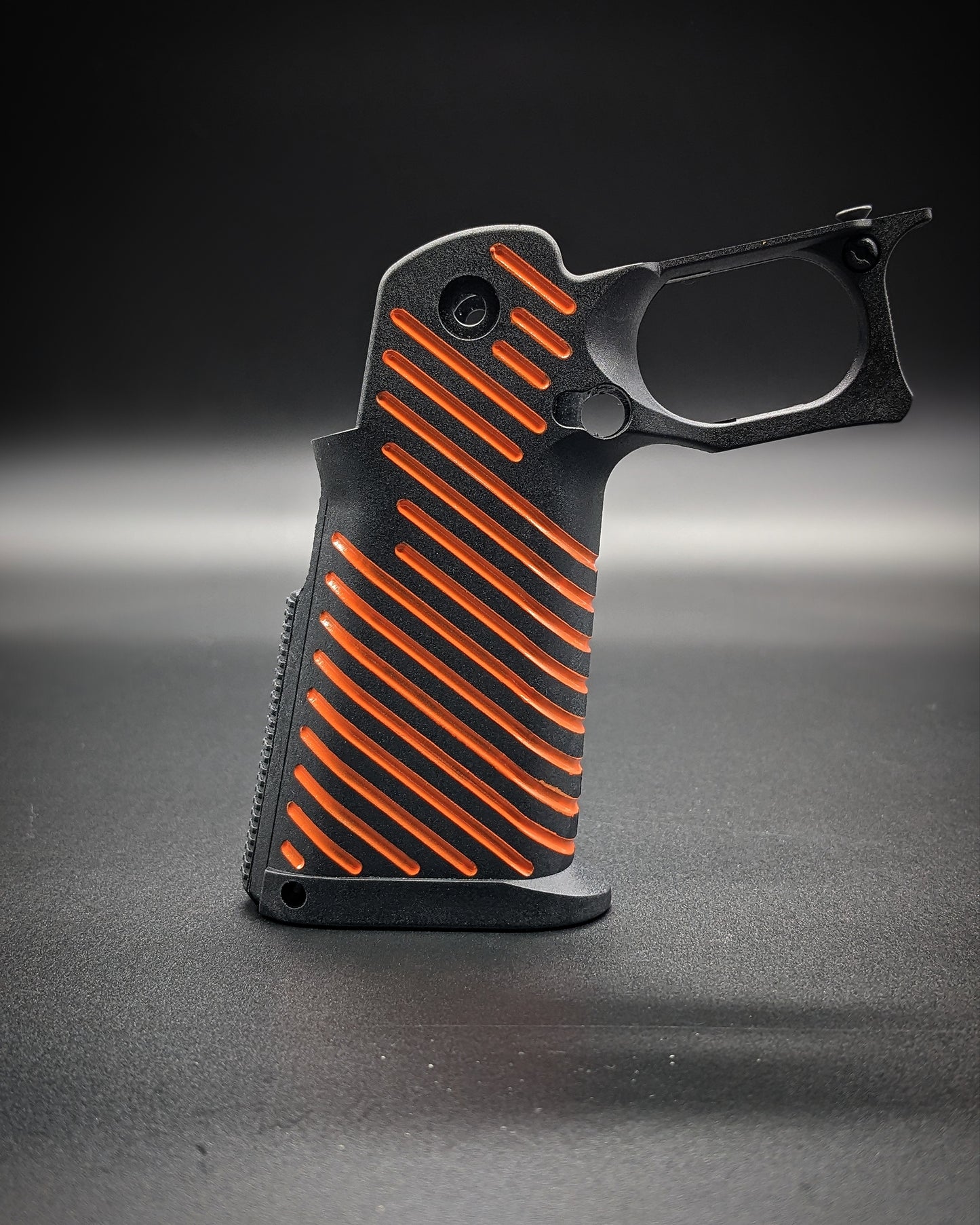 ICS 4.3/5.1 Hi-Capa Airsoft Grip - Stock (Orange Lines)