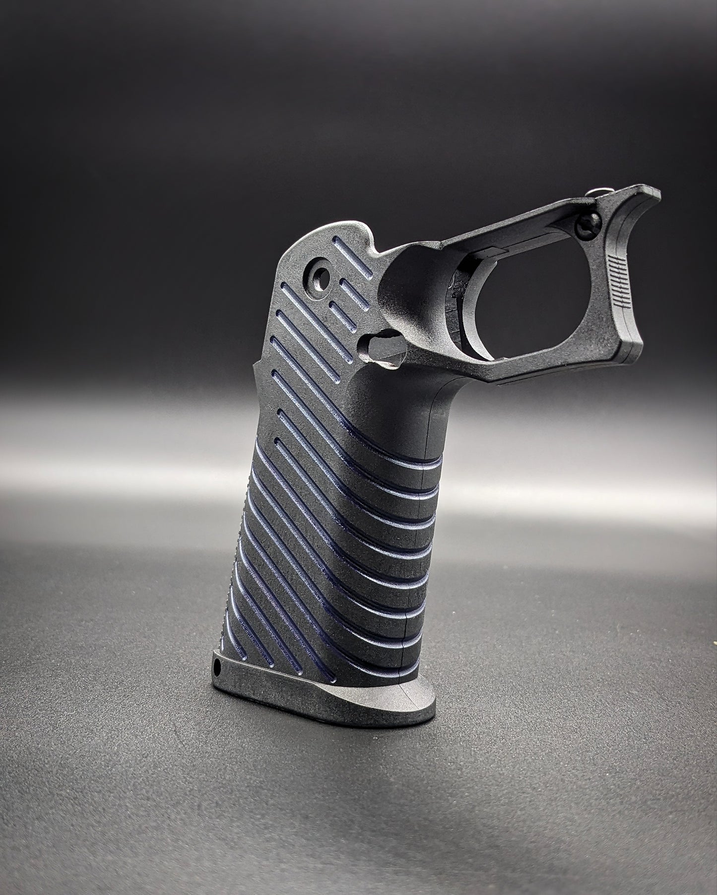 ICS 4.3/5.1 Hi-Capa Airsoft Grip - Stock (Dark Blue Lines)