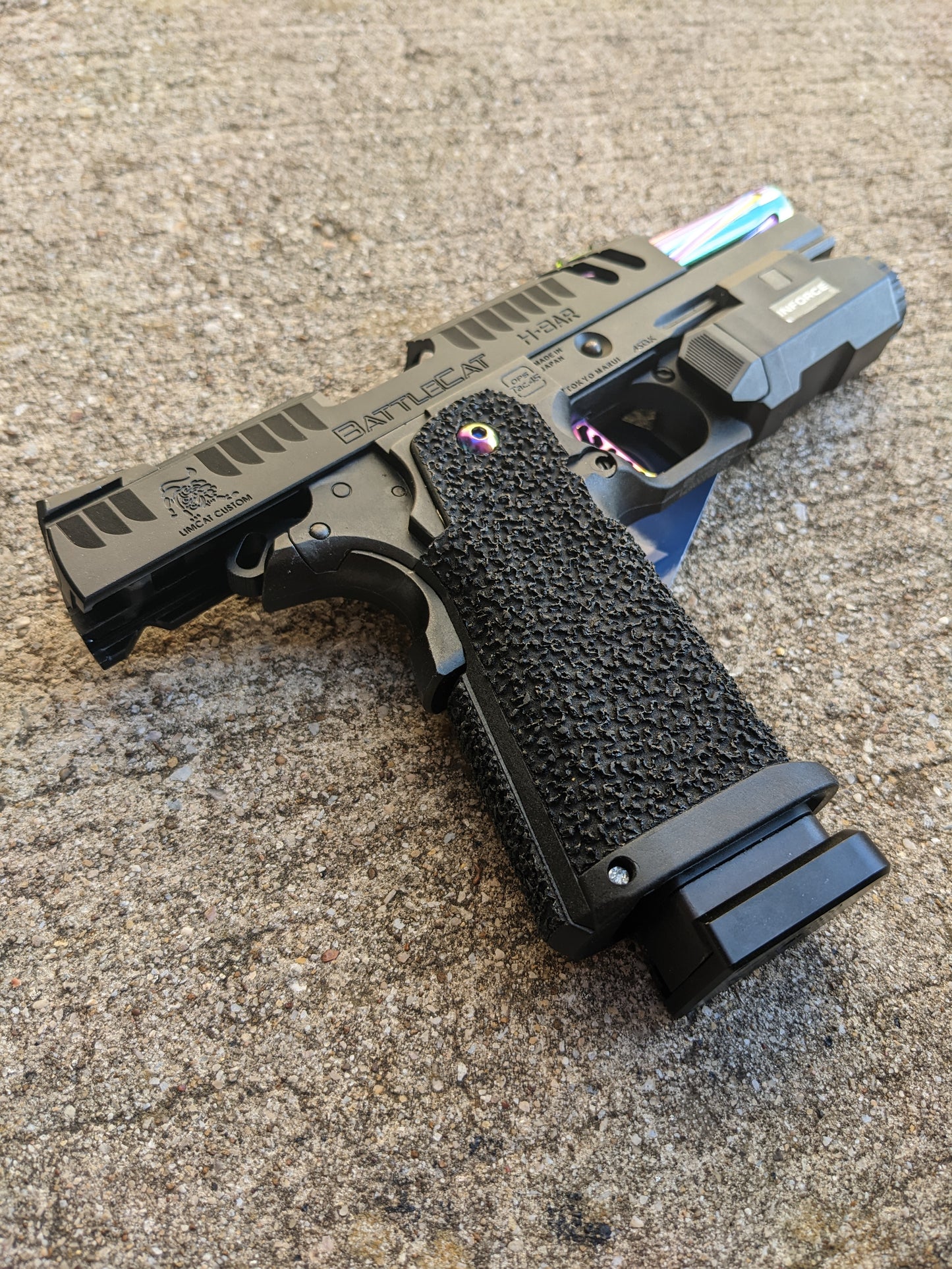 ICS 4.3/5.1 Hi-Capa Airsoft Grip Custom Stippled - Aster