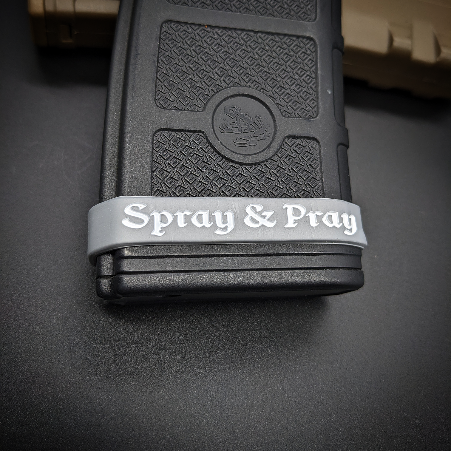 Silicone Hi-Capa Grip Band - Spray and Pray -For Hi-capa 4.3/5.1