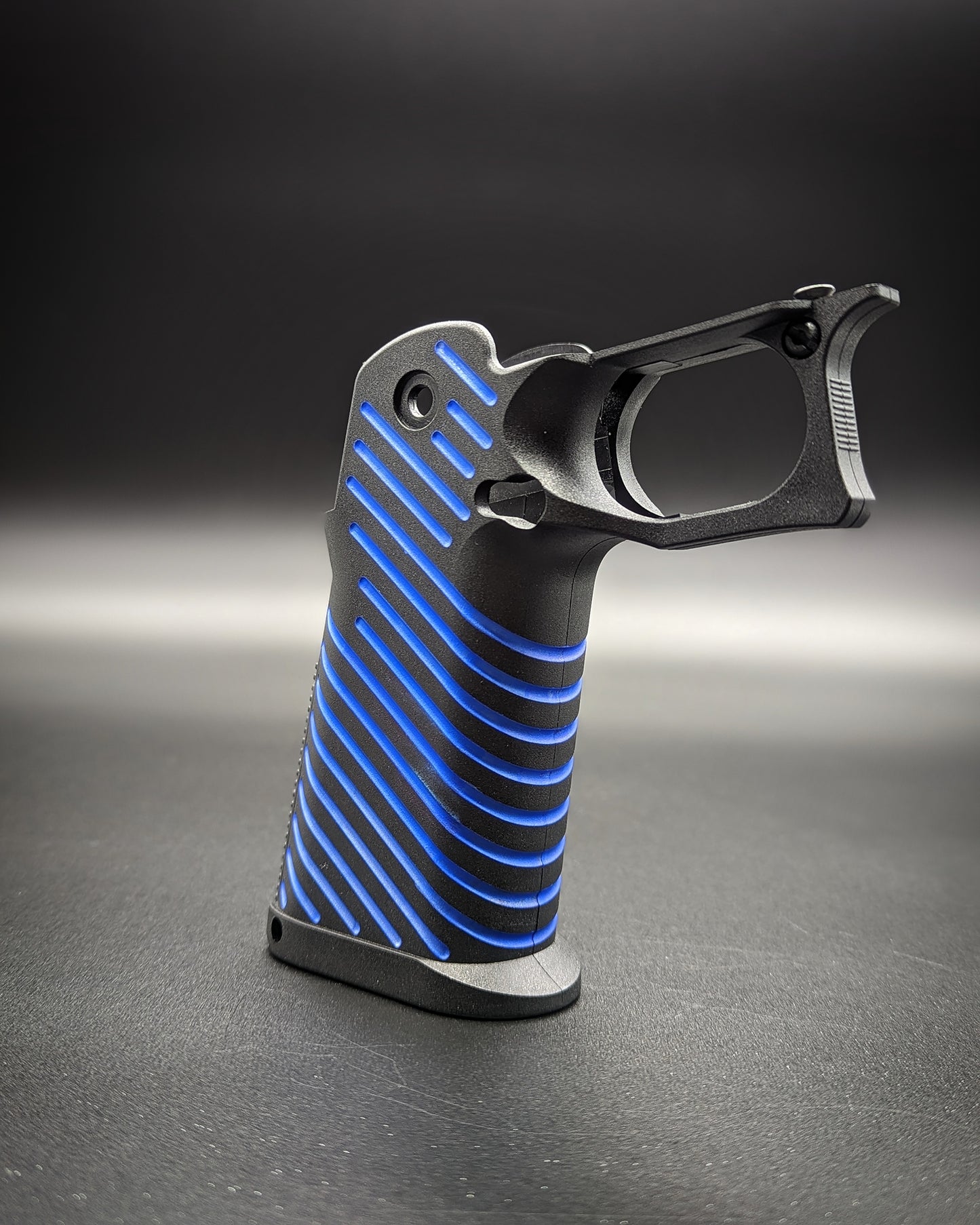 ICS 4.3/5.1 Hi-Capa Airsoft Grip - Stock (Blue Lines)