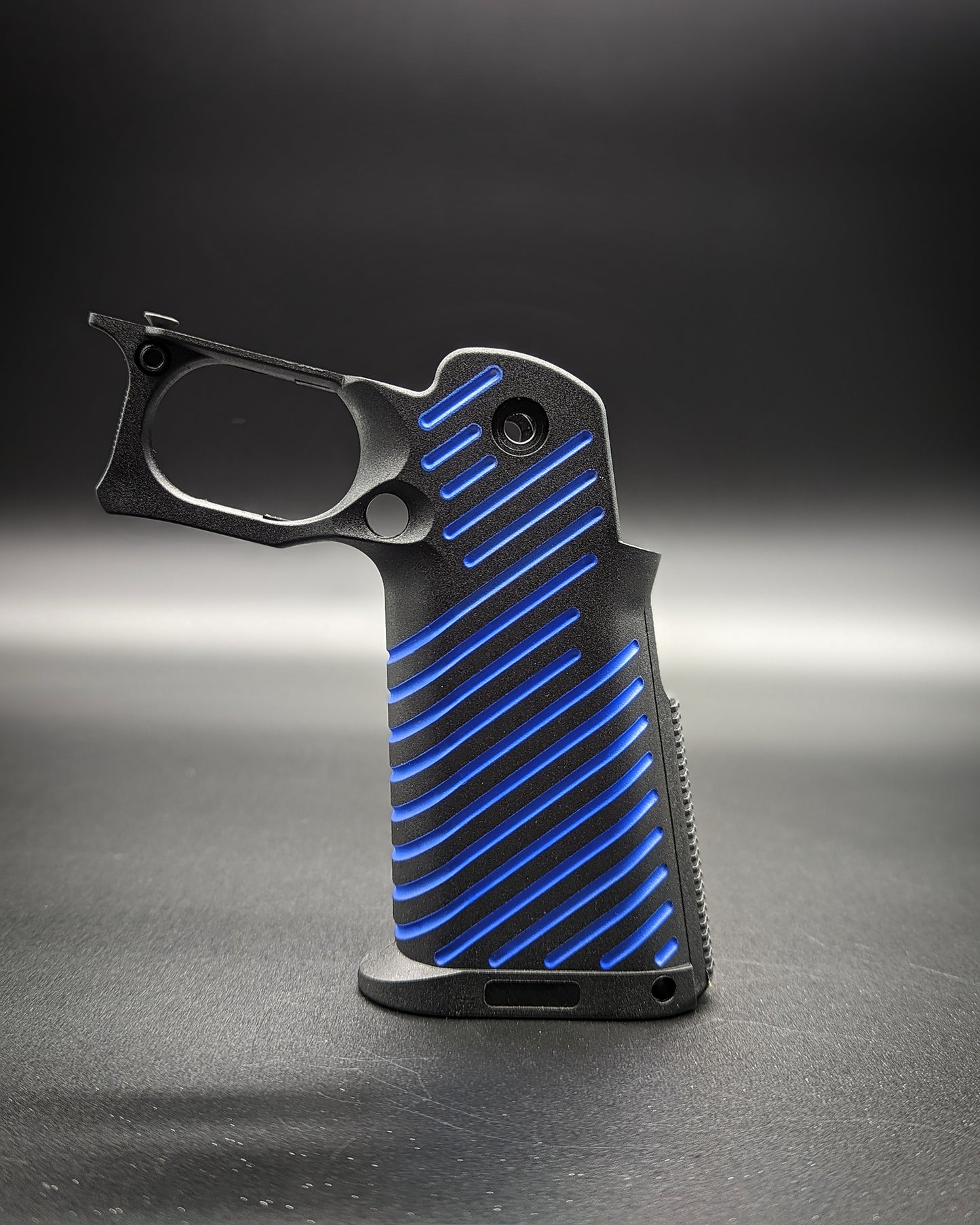 ICS 4.3/5.1 Hi-Capa Airsoft Grip - Stock (Blue Lines)